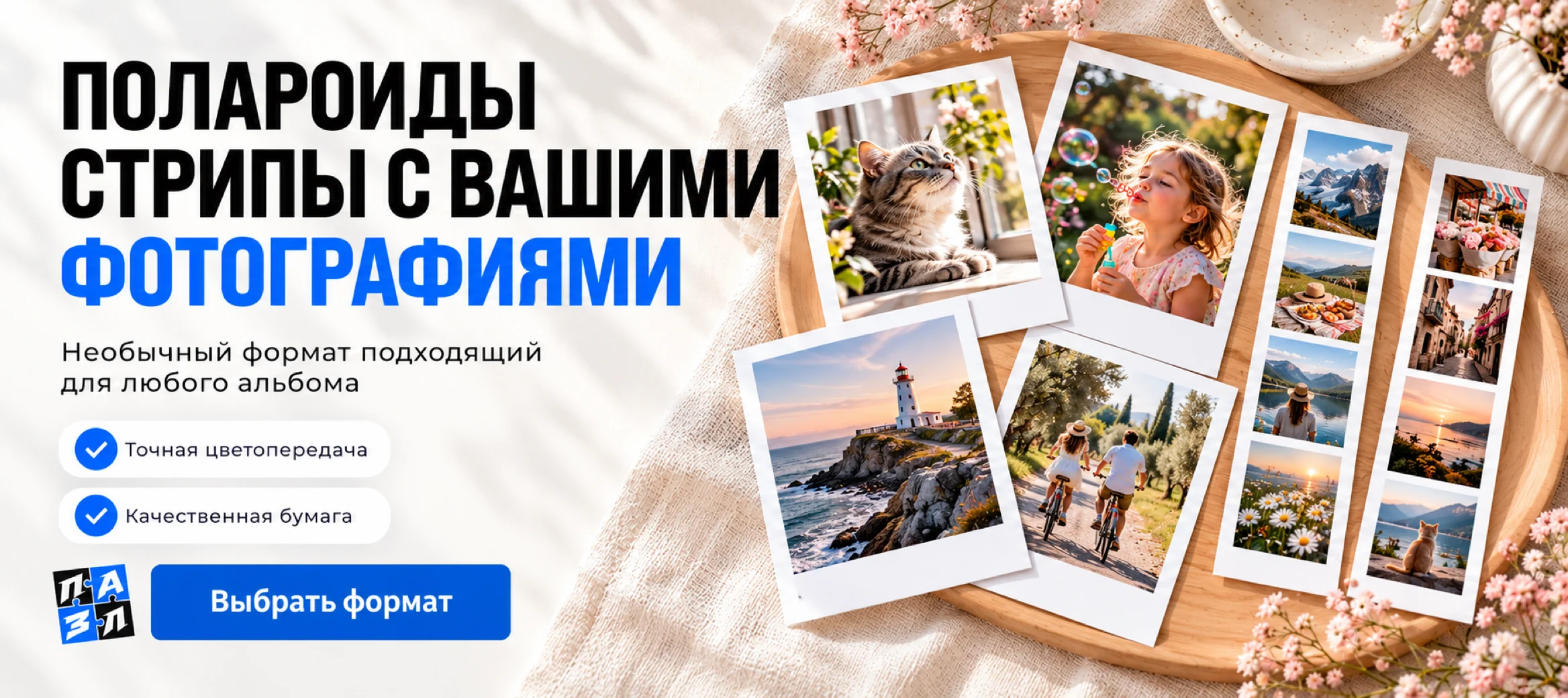 Полароиды и стрипы с вашими фотографиями