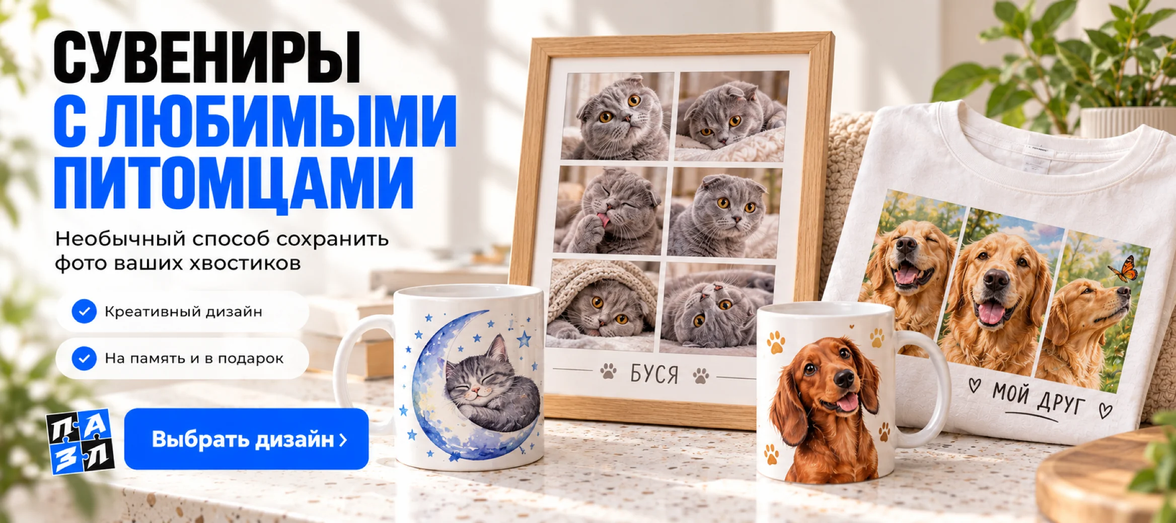 Сувениры с любимыми питомцами