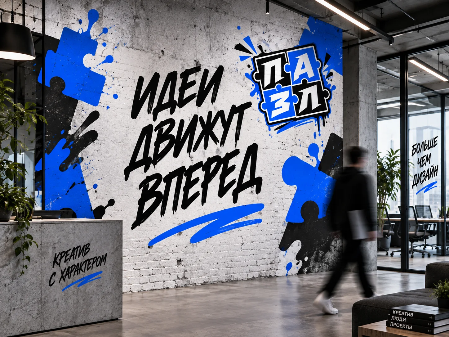 Коворкинг «Поток» — Графика, оформление