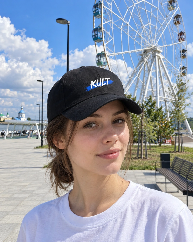 Знак — Кепка, лукбук KULT × ПАЗЛ.