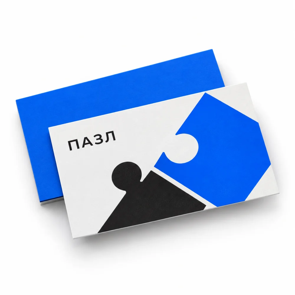 Визитка с ламинацией Soft Touch
